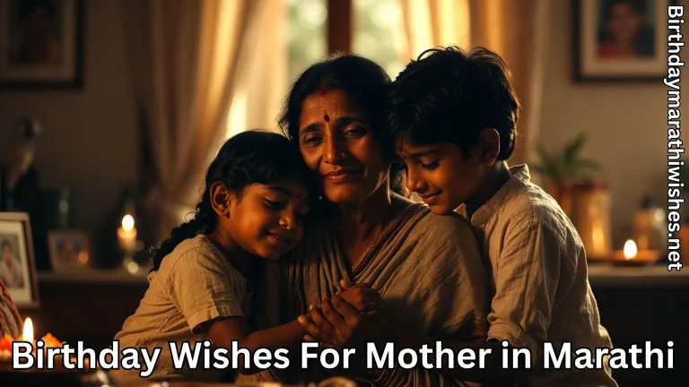 Emotional mother hugged by children during warm family birthday moment