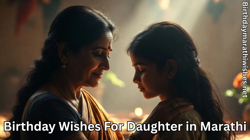 Mother blessing young daughter with love during quiet family moment