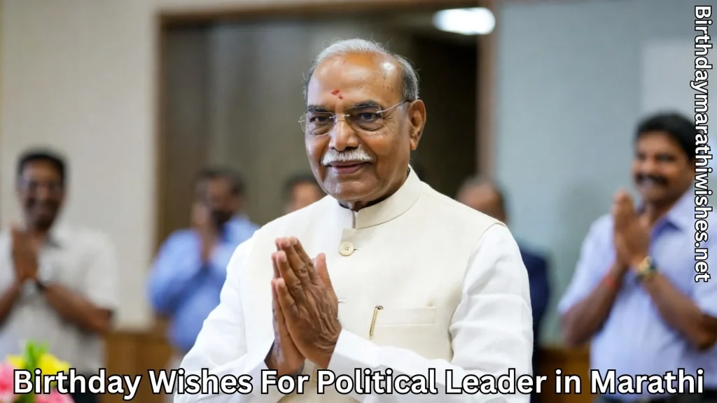 Senior political leader greeting with folded hands during public celebration
