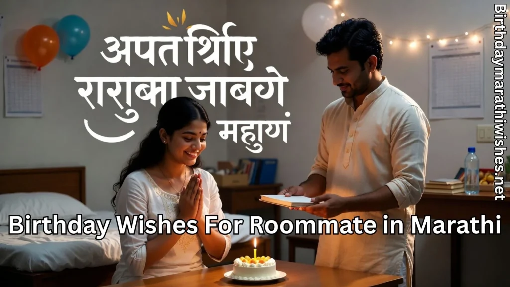 Roommate gifting book with cake on table during simple birthday celebration